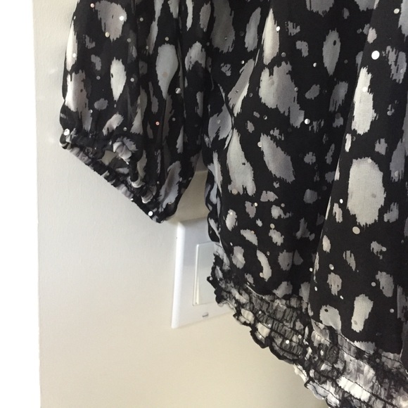 Gorgeous going out top, sparkly party blouse m/l - Picture 15 of 16
